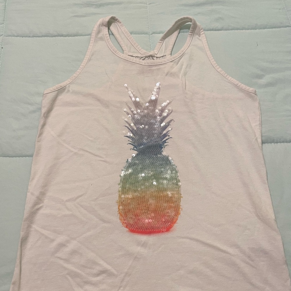 Girls’ Target Cat & Jack Pineapple Rainbow Sequin Tank Top